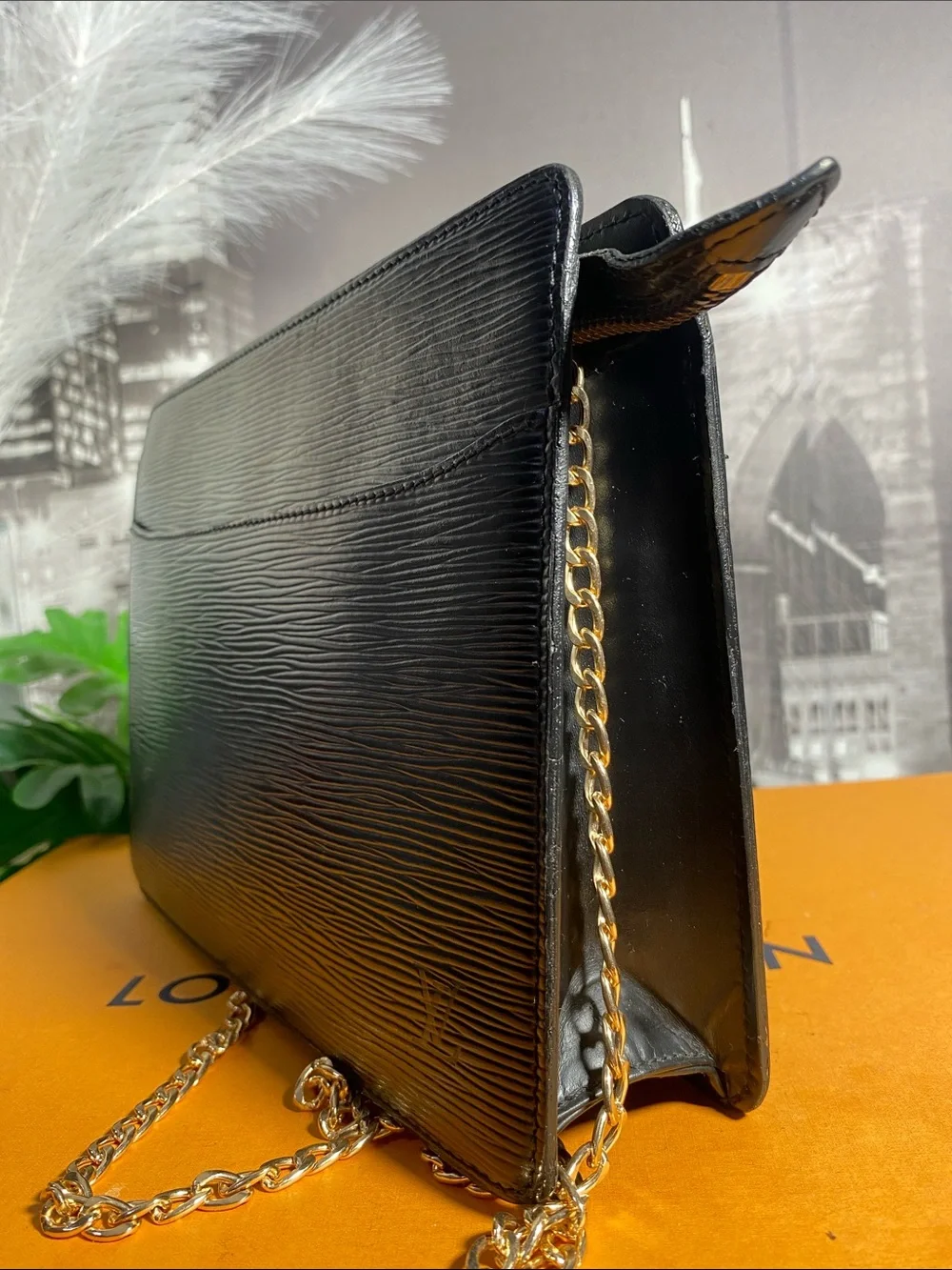 Authentic Rare Louis Vuitton Vintage Black Epi Leather Bag